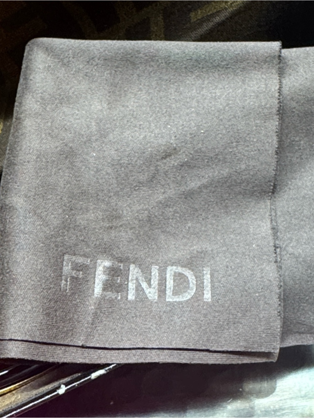 Vintage Fendi Black and Brown Gradient Oversized Aviator Sunglasses - Picture 12 of 14